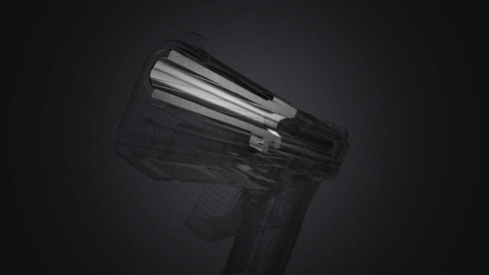 Heavy cold hammer forged barrel